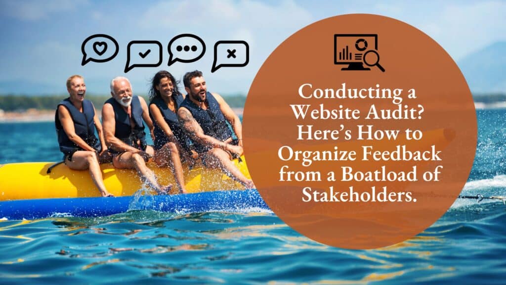 banana boat of people giving feedback