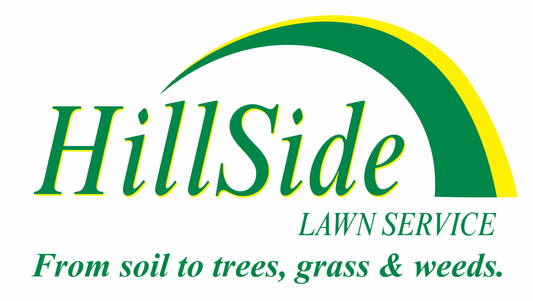 HillSide Logo 2025_Broader Yellow rch w tag_Green and Bright Yellow w LS and tag